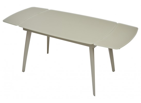 Стол ELIOT 120 GREY9 матовое стекло цвет шампань/ GREY9 каркас в Каменске-Уральском