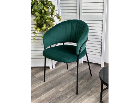 Стул JUST, цвет Velutto 33 Изумрудный, велюр / черный каркас в Каменске-Уральском