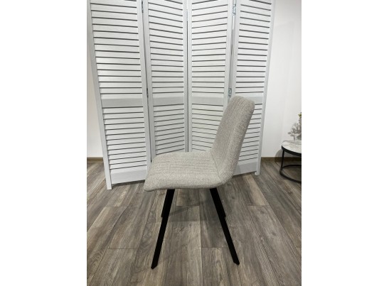 Стул ELVIS WZ2042-02 светло-бежевый фактурный велюр / черный каркас в Каменске-Уральском