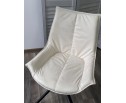 Стул ОСЛО Atmocfera 010 Бежевый / Orakul 160 Белый / Черный каркас в Каменске-Уральском