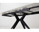 Стол FORIO 160 MATT WHITE MARBLE SOLID CERAMIC / BLACK, ®DISAUR в Каменске-Уральском