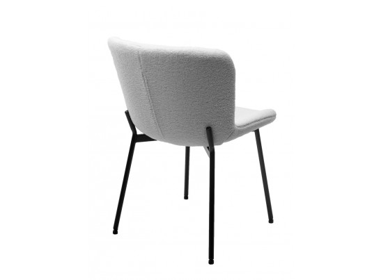 Стул RIYA UF992-01 Белый, teddy / черный каркас в Каменске-Уральском