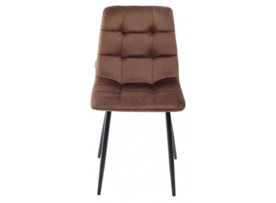 Стул CHILLI G062-10 шоколадный, велюр / черный каркас в Каменске-Уральском