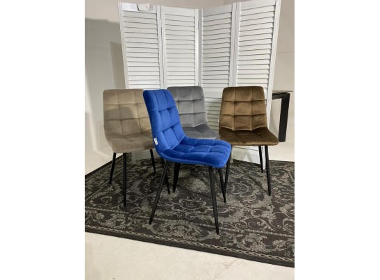 Стул CHILLI G062-10 шоколадный, велюр / черный каркас в Каменске-Уральском