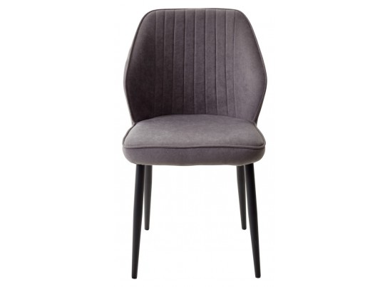 Стул VENA, цвет B28 Темно-серый, велюр/ черный каркас в Каменске-Уральском