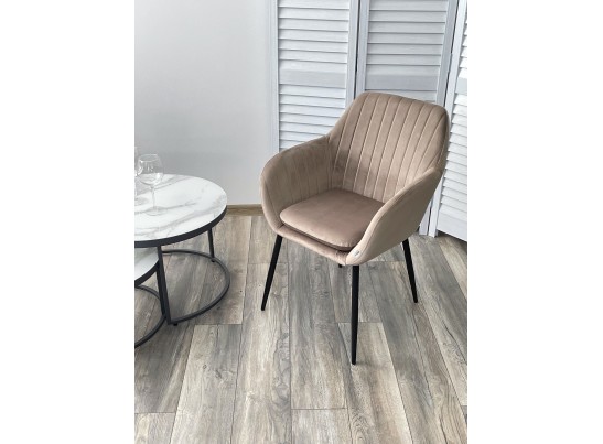 Стул ALABAMA BLUVEL-40 BEIGE, велюр / черный каркас в Каменске-Уральском