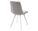 Стул CHILLI SQUARE UF860-02B серо-голубой, ткань/ белый каркас в Каменске-Уральском