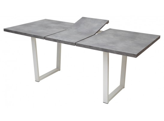 Стол ЛОФТ Бетон Портленд/ Белый 138 в Каменске-Уральском