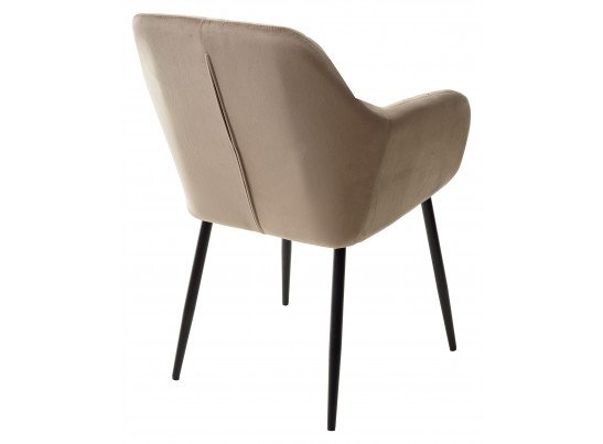 Стул ALABAMA BLUVEL-40 BEIGE, велюр / черный каркас в Каменске-Уральском