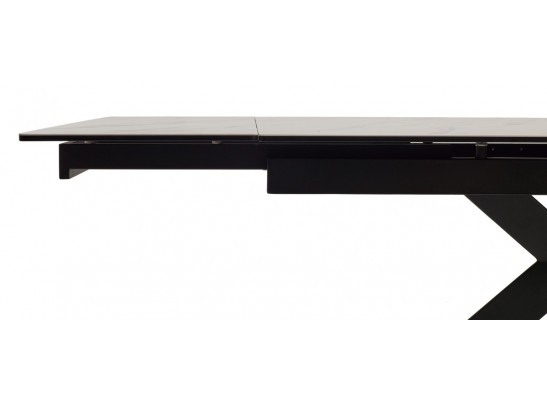 Стол BELLUNO 160 MARBLES KL-99 Белый мрамор матовый, итальянская керамика/ черный каркас, ®DISAUR в Каменске-Уральском