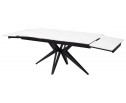 Стол FORIO 160 MATT WHITE MARBLE SOLID CERAMIC / BLACK, ®DISAUR в Каменске-Уральском
