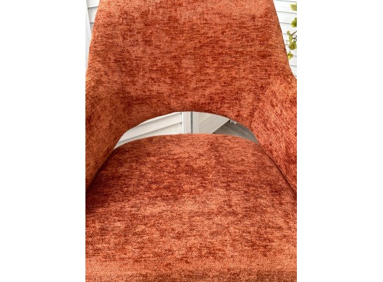 Стул NURI 180 град. поворот. 3018-09 терракотовый, шенилл/ черный каркас, ®DISAUR в Каменске-Уральском