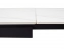 Стол FORIO 160 MATT WHITE MARBLE SOLID CERAMIC / BLACK, ®DISAUR в Каменске-Уральском