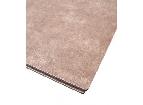 Стол ALEZIO 160 HYDRA MOKA TL-52 матовая испанская керамика/ черный каркас в Каменске-Уральском