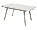 Стол ARUBA 160 BEIGE/ CAPPUCINO глазурованное стекло в Каменске-Уральском