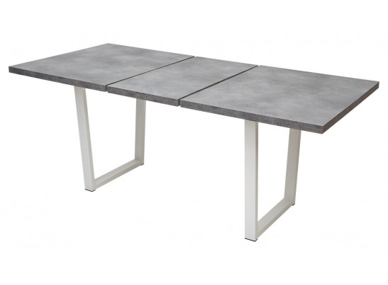 Стол ЛОФТ Бетон Портленд/ Белый 138 в Каменске-Уральском