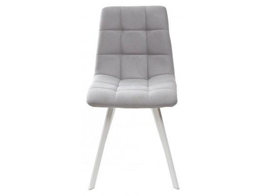 Стул CHILLI SQUARE UF860-02B серо-голубой, ткань/ белый каркас в Каменске-Уральском