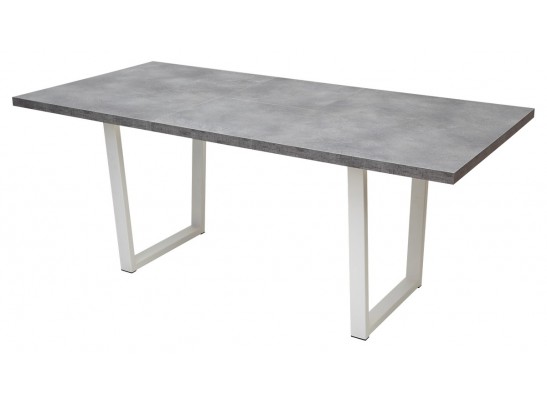 Стол ЛОФТ Бетон Портленд/ Белый 138 в Каменске-Уральском