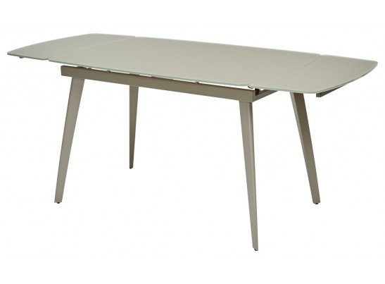 Стол ELIOT 120 GREY9 матовое стекло цвет шампань/ GREY9 каркас в Каменске-Уральском