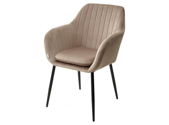 Стул ALABAMA BLUVEL-40 BEIGE, велюр / черный каркас в Каменске-Уральском