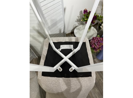 Стул ELVIS WZ2042-02 светло-бежевый фактурный велюр / черный каркас в Каменске-Уральском