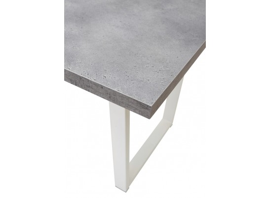 Стол ЛОФТ Бетон Портленд/ Белый 138 в Каменске-Уральском