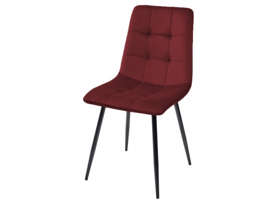 Стул BARI UF910-11 WINE RED, велюр / черный каркас в Каменске-Уральском