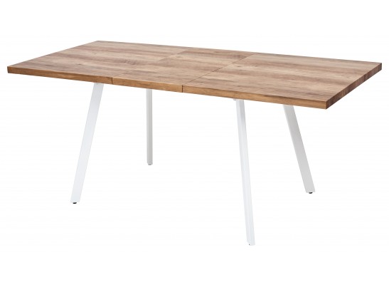 OLD Стол BRICK-2 120 Дуб #31014K/ БЕЛЫЙ каркас в Каменске-Уральском