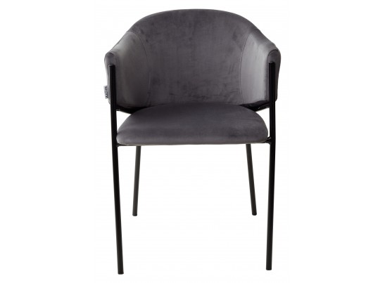 Стул DILL BLUVEL-14 серый, велюр / черный каркас, в Каменске-Уральском