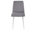 Стул DUBLIN G062-40 серый, велюр / белый каркас в Каменске-Уральском