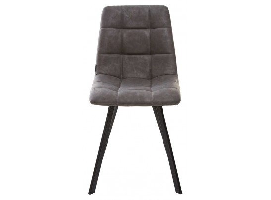 Стул CHILLI SQUARE RU-07 серая сталь, PU / черный каркас в Каменске-Уральском