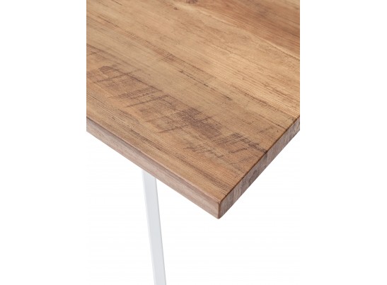 OLD Стол BRICK-2 120 Дуб #31014K/ БЕЛЫЙ каркас в Каменске-Уральском