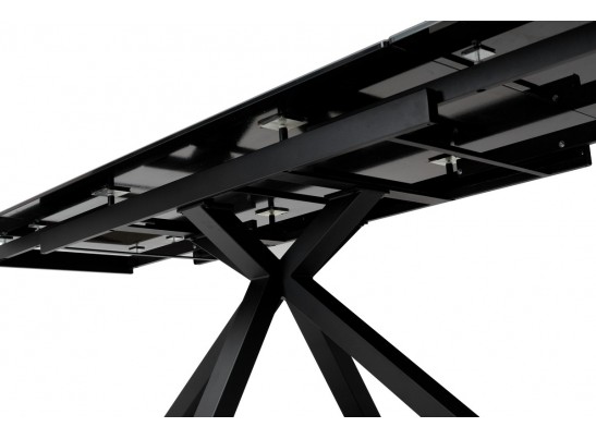 Стол ALTO 160 KL-135 Темно-серый мрамор матовый, итальянская керамика/ BLACK в Каменске-Уральском