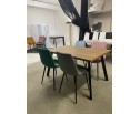 Стол BRICK M 120 Дуб Канзас/ Черный в Каменске-Уральском