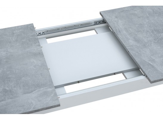 Стол EDWIN Бетон-Белый/ Бетон в Каменске-Уральском