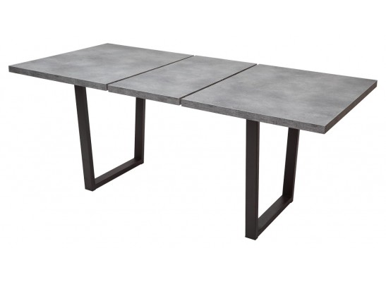 Стол ЛОФТ 138 Бетон Портленд/ Черный в Каменске-Уральском