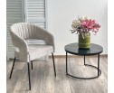 Стул SNUG 3018-03 светло-серый, шенилл / черный каркас, ®DISAUR в Каменске-Уральском