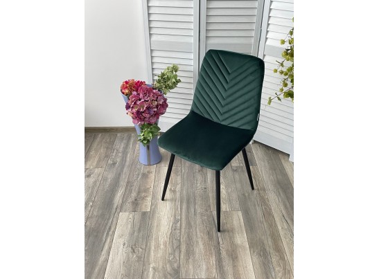 Стул DUKE BLUVEL-78 GREEN, велюр / черный каркас в Каменске-Уральском