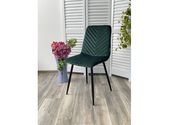 Стул DUKE BLUVEL-78 GREEN, велюр / черный каркас в Каменске-Уральском