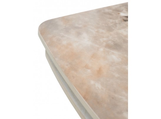 Стол ALATRI 120 GLOSS LUXURY PANDORA SOLID CERAMIC / шампань, ®DISAUR в Каменске-Уральском