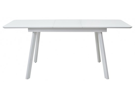 Стол АРУБА 140 Белый, стекло / белый каркас в Каменске-Уральском