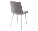 Стул DUBLIN G062-40 серый, велюр / белый каркас в Каменске-Уральском
