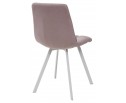 Стул CHILLI SQUARE UF860-04B сиреневый, ткань/ белый каркас в Каменске-Уральском