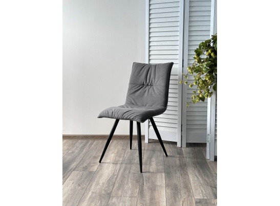 Стул CIRA VT7002-29 Серый, без "пальчиковый" велюр/ черный каркас в Каменске-Уральском