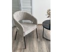 Стул SNUG 3018-03 светло-серый, шенилл / черный каркас, ®DISAUR в Каменске-Уральском