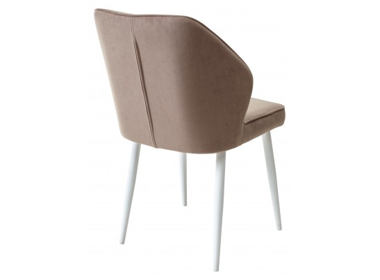 Стул VENA, цвет B5 Капучино, велюр/ Белый каркас в Каменске-Уральском