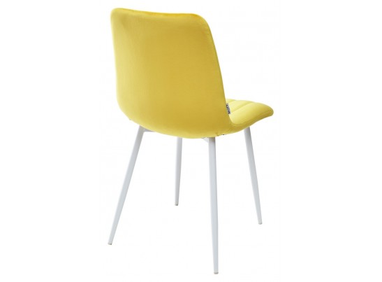 Стул DUBLIN G108-22 золотая осина, велюр / белый каркас в Каменске-Уральском