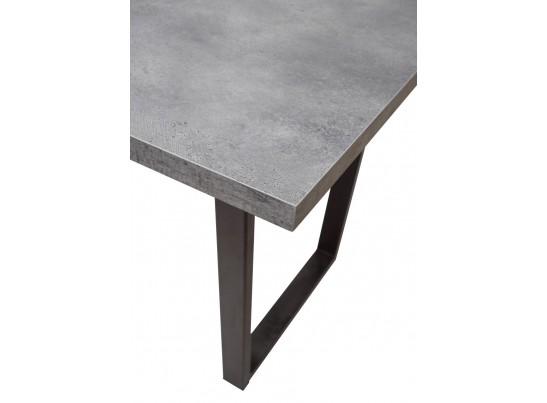 Стол ЛОФТ 138 Бетон Портленд/ Черный в Каменске-Уральском