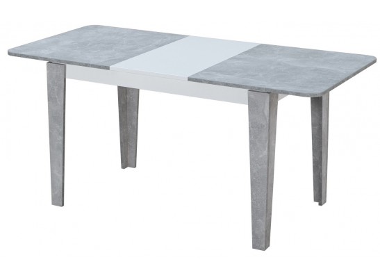 Стол EDWIN Бетон-Белый/ Бетон в Каменске-Уральском
