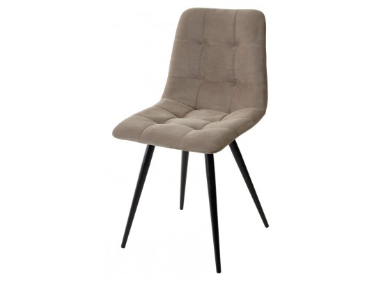 Стул CHILLI-Q латте #25, велюр / черный каркас, 4 шт/ 1 к, в Каменске-Уральском